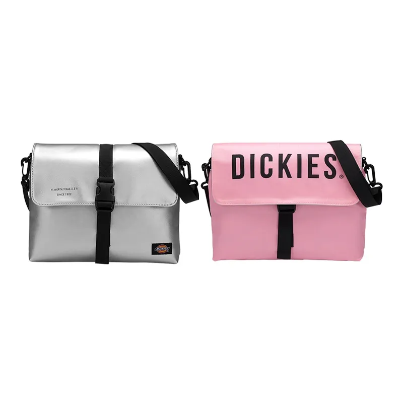 Dickies Nylon Fabric Messenger Bag Shoulder Bag Regular Unisex Pink/Silver