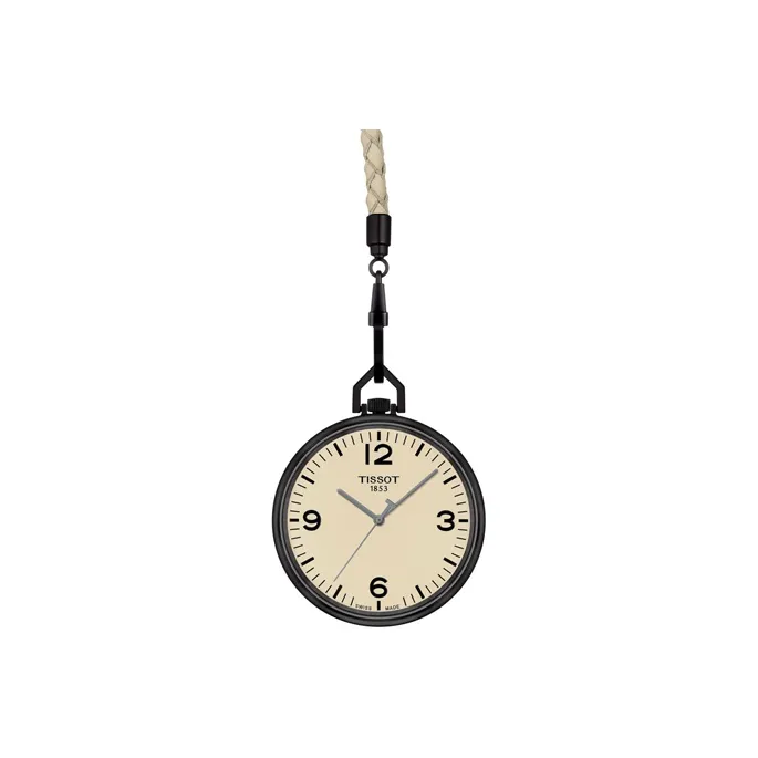 TISSOT Lai Pai Series Кварцевый механизм Мужские часы Часы 41,5 мм Белый циферблат Алюминиевый корпус Часы Кожаный ремешок