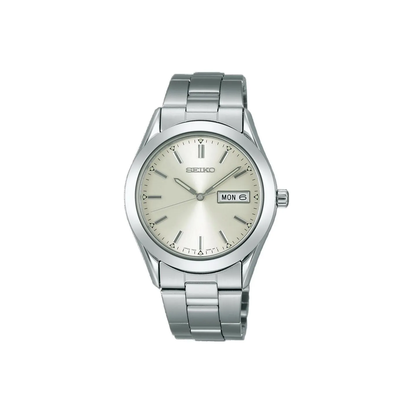 SEIKO Classic Collection Кварцевый механизм нержавеющая сталь ремешок мужские часы серебристый циферблат