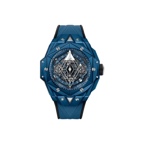 HUBLOT Автоматический Механический Movement Мужские Часы BIG BANG 45mm*16,5mm Синий