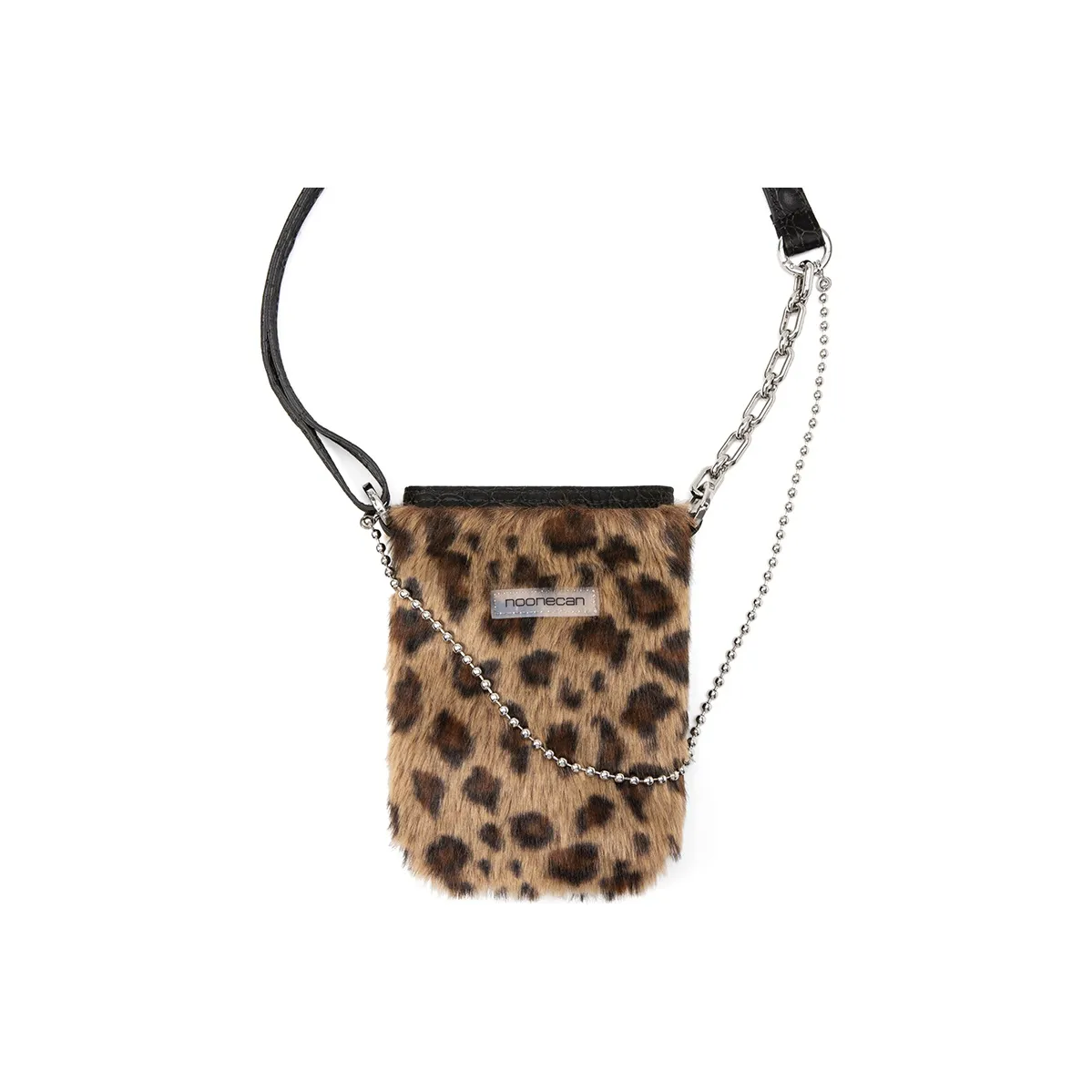COMBACK Polyamide Shoulder Bag, Crossbody Bag Trumpets Women's Caramel Leopard Print