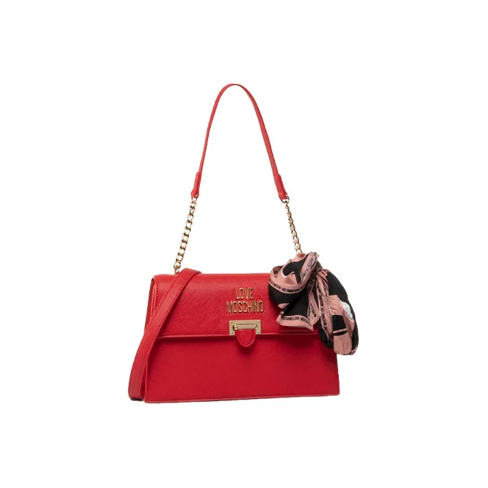 MOSCHINO PU Handbag, Shoulder Bag Women's Red