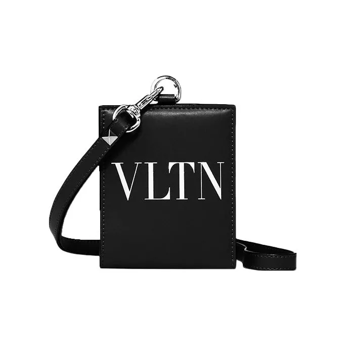 Valentino Calfskin Wallet Men's Black