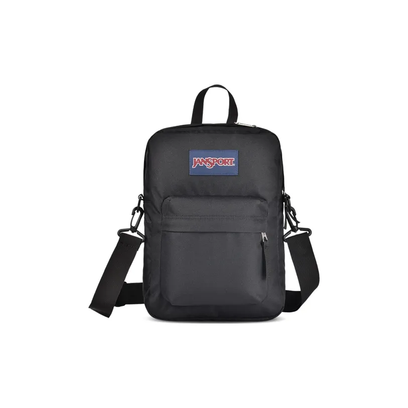 JanSport Polyester Shoulder Bag, Crossbody Bag Regular Unisex Black