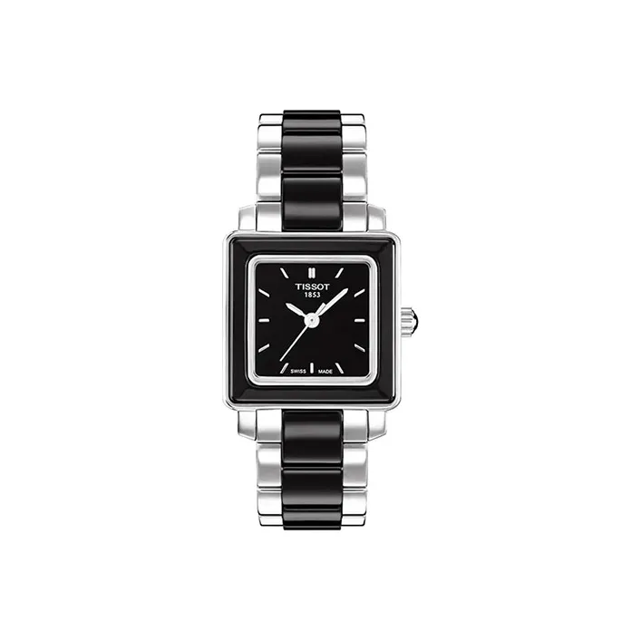 TISSOT T LADY Series T LADY Series Кварцевый механизм Женские часы 26 мм 26*26 мм Черный циферблат