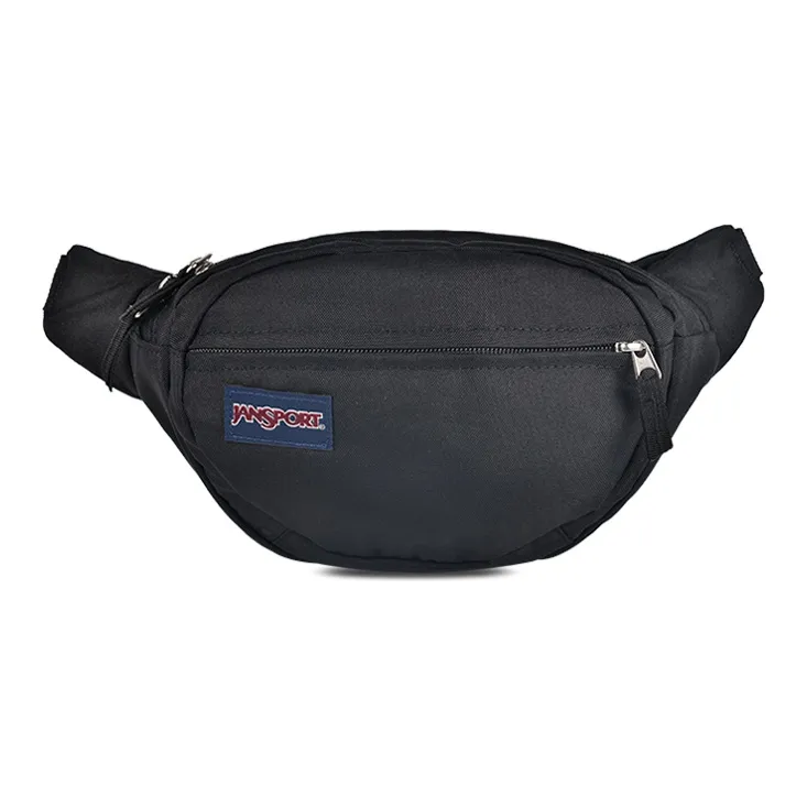 JanSport Polyester Shoulder Bag, Crossbody Bag, Fanny Pack Regular Unisex Black/Green