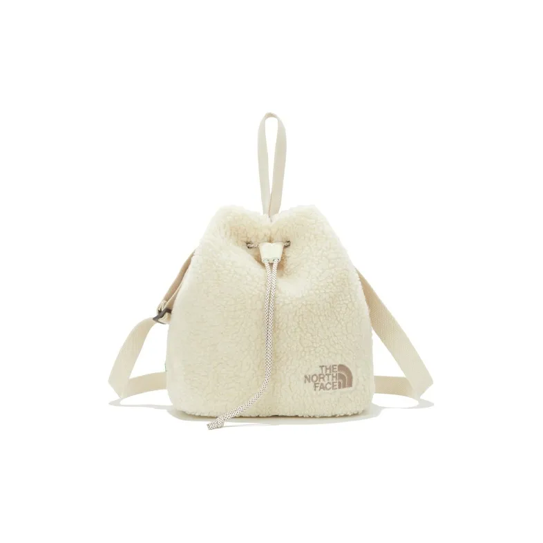 THE NORTH FACE Handbag Bucket Bag Crossbody Bag Outdoor Bag Sherpa Polar Fleece Pure White Women's