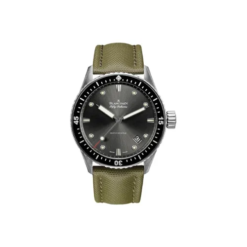 BLANCPAIN Автоматический Механический Движение Мужские FIFTY FATHOMS Часы 43 мм Зеленый