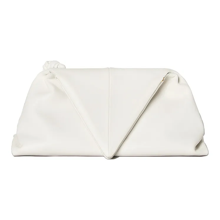 Bottega Veneta Lambskin Envelope Bag, Clutch Women's White