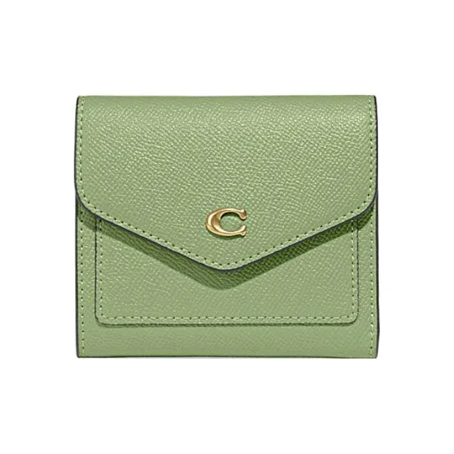 COACH Wyn Кожа Кошелек Женские Травяной зеленый