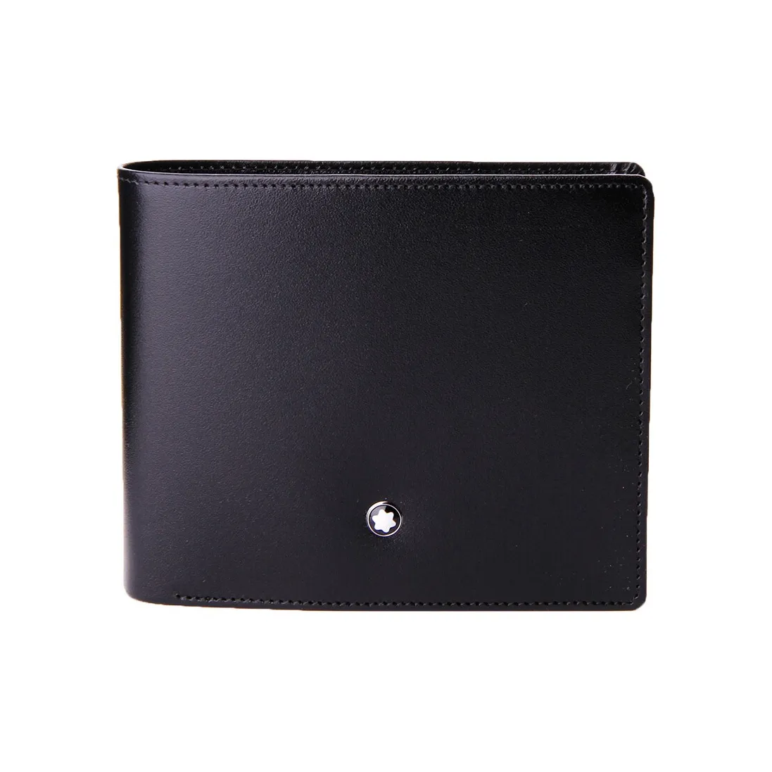 MONTBLANC Meisterstuck Коровья кожа Держатель для карт Кошелек Стандартный Мужской Черный