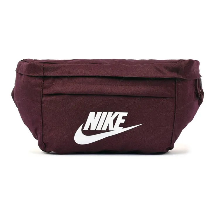 Nike Polyester Crossbody Bag, Fanny Pack Small Size Unisex Burgundy