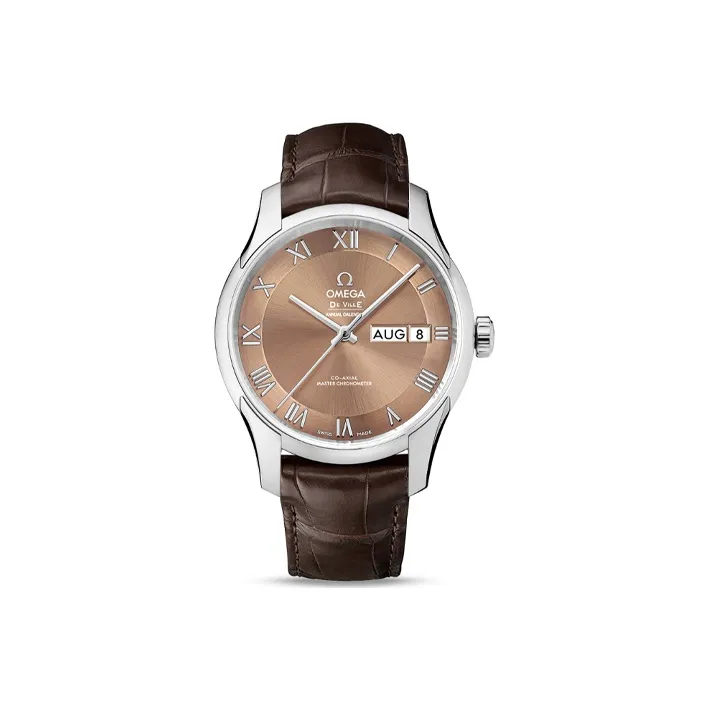 OMEGA Saucer Fly Series HOUR VISION Automatic Mechanical Movement Men's Watches Watch 41mm Coffee Watch Dial