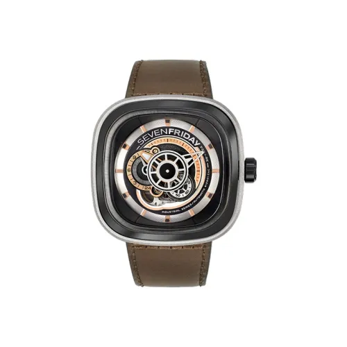 SEVENFRIDAY Автоматический Механический Movement Унисекс Часы 47,6mm*47mm*15mm Черные