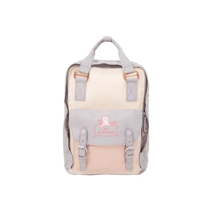 Doughnut Nylon Fabric Backpack Regular Women's Pink Purple × Translucent Light Pink