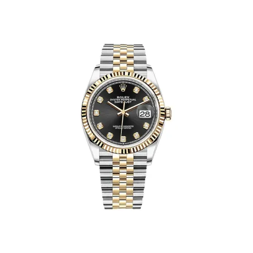 ROLEX Автоматический Механический Movement Унисекс Log Series Часы 36 мм Черные