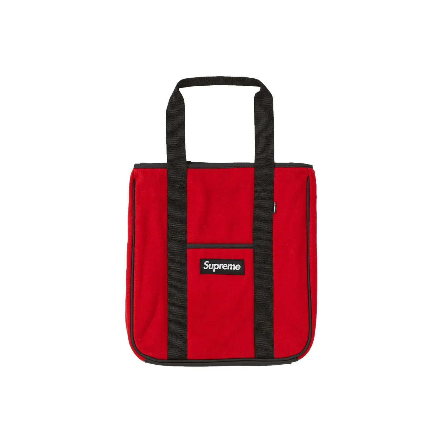 Supreme FW18 Флис Тоут Сумка Сумка для покупок Сумка Обычная Унисекс Красная