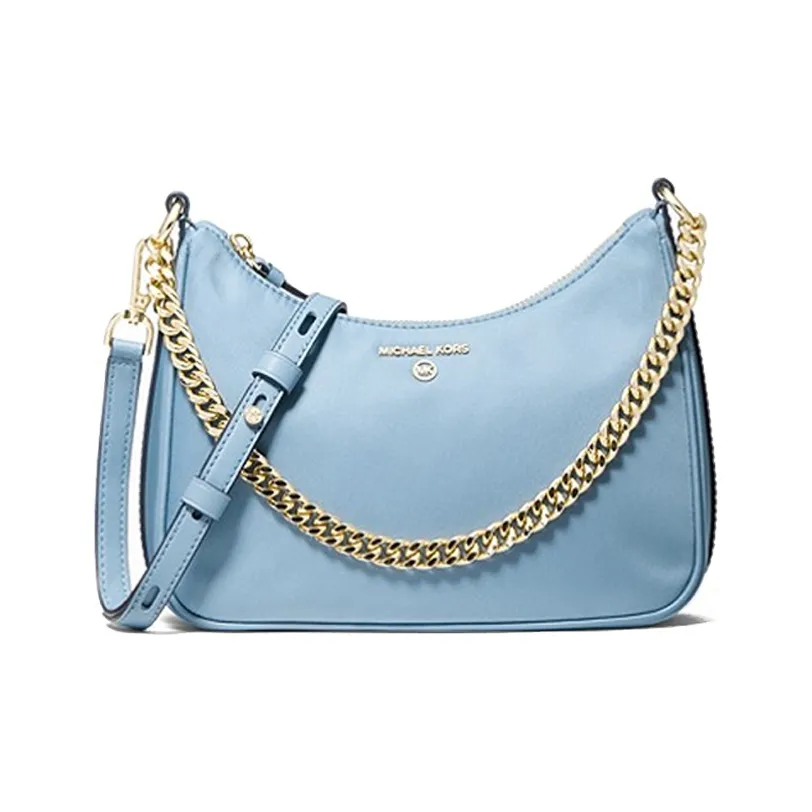 MICHAEL KORS Jet Set Charm Нейлоновая Сумка через плечо Средняя Женская Светло-синяя