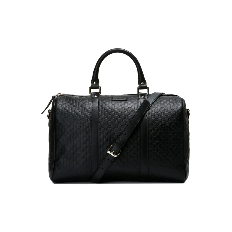 GUCCI Cow Leather Boston Bag, Shoulder Bag, Crossbody Bag, Handbag, Travel Bag Women's Black