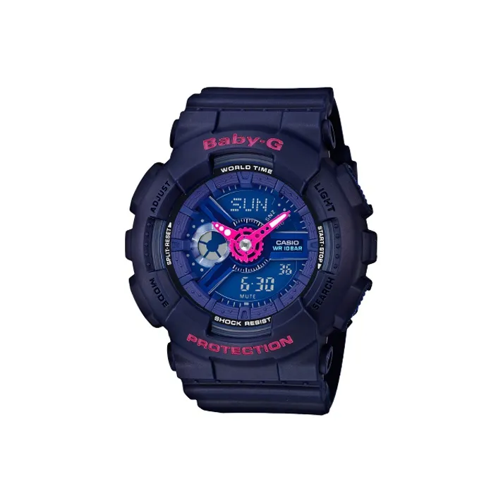 Casio Baby G Кварцевый механизм Часы Женские Синий циферблат
