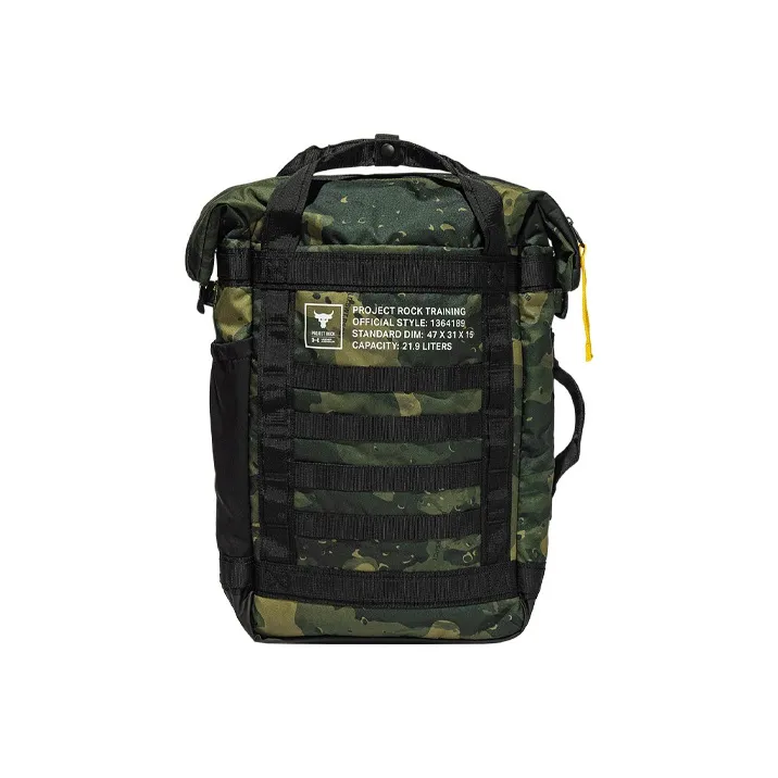 Under Armour Polyester Travel Bags Backpack Unisex Green Camouflage