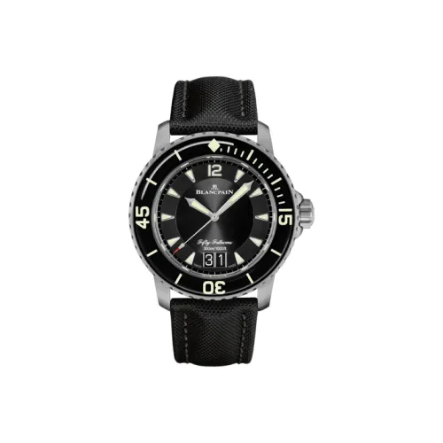 BLANCPAIN Автоматический Механический Движение Мужские FIFTY FATHOMS Часы 45 мм Черные