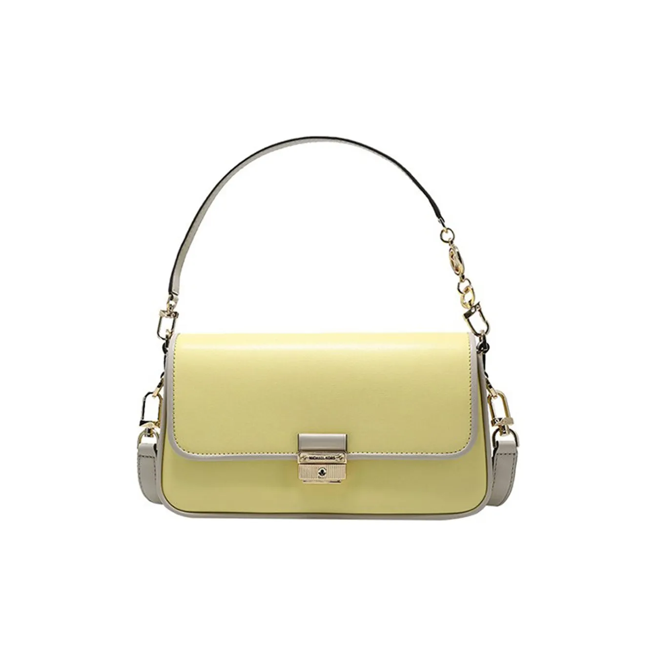 MICHAEL KORS Сумка через плечо из кожи женская кремово-желтая