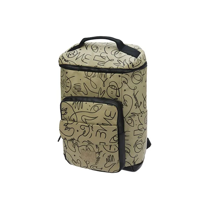 LiNing Wade Artist DFT Collaboration Fabric Backpack Regular Unisex Khaki