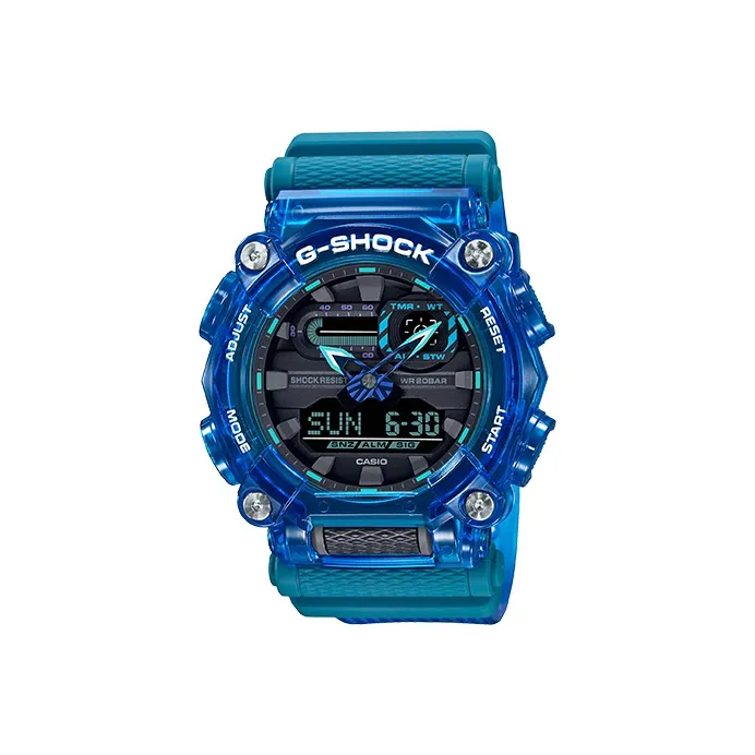 CASIO Liquid Crystal Analog Dual Display Series SHOCK SOUND WAVES Collection Кварцевый механизм Resin Strap