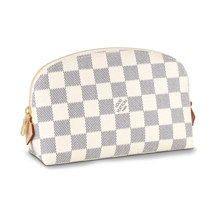 LOUIS VUITTON Pre Owned 2011 Damier Azur Zipped Cosmetic Pouch