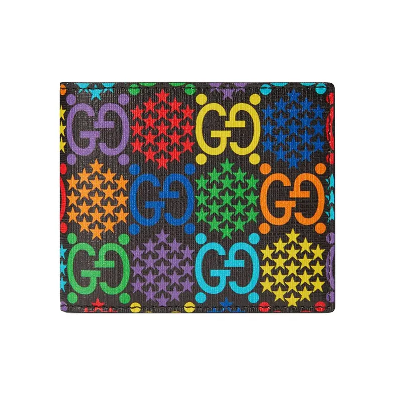 GUCCI Canvas с кожаными вставками холщовая сумка кошелек мужской черный многоцветный