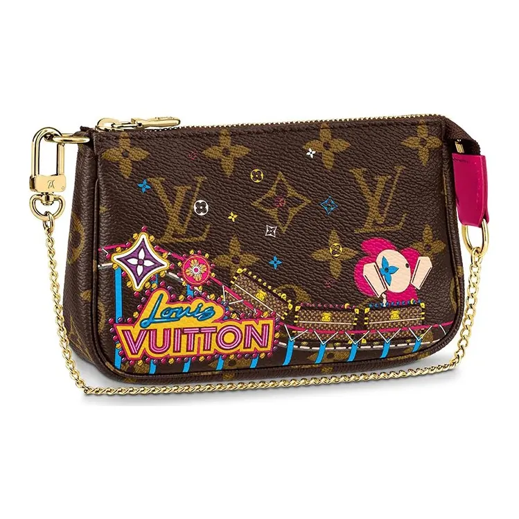Louis Vuitton Satin Sequin Embroidered Monogram Coussin BB