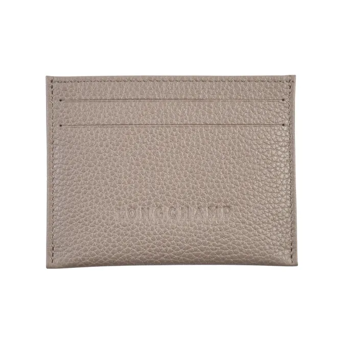 LONGCHAMP Le Foulonné Коровья кожа Держатель для карт Держатель для карт Женский Серый