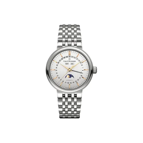 Carl F.Bucherer Автоматический Механический Движение Мужские ADAMAVI Collection Часы 39 мм Серебряный