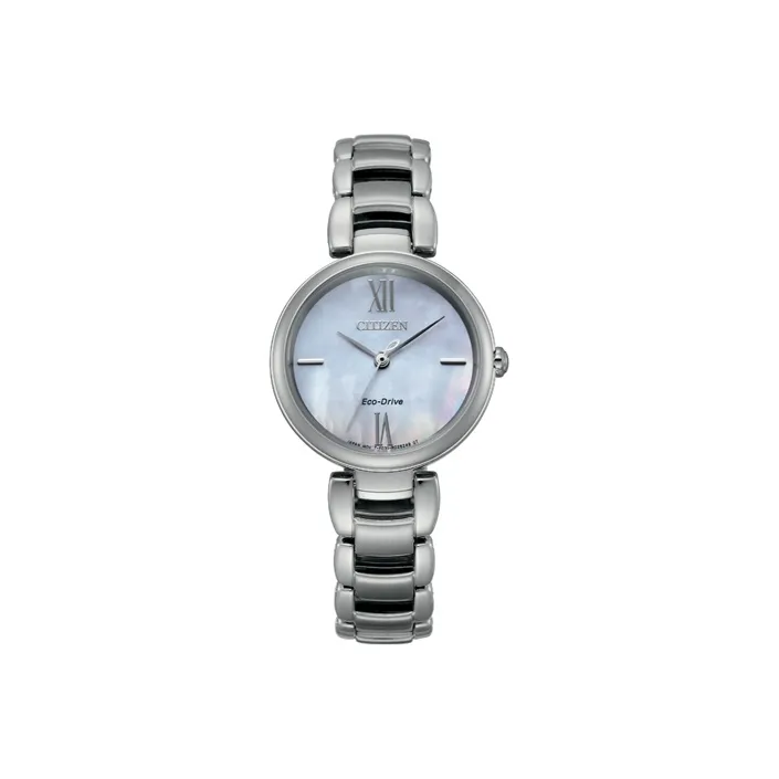 CITIZEN Светильник Кварцевый механизм Женские Ecology Drive Collection Часы 28,7 мм Синий