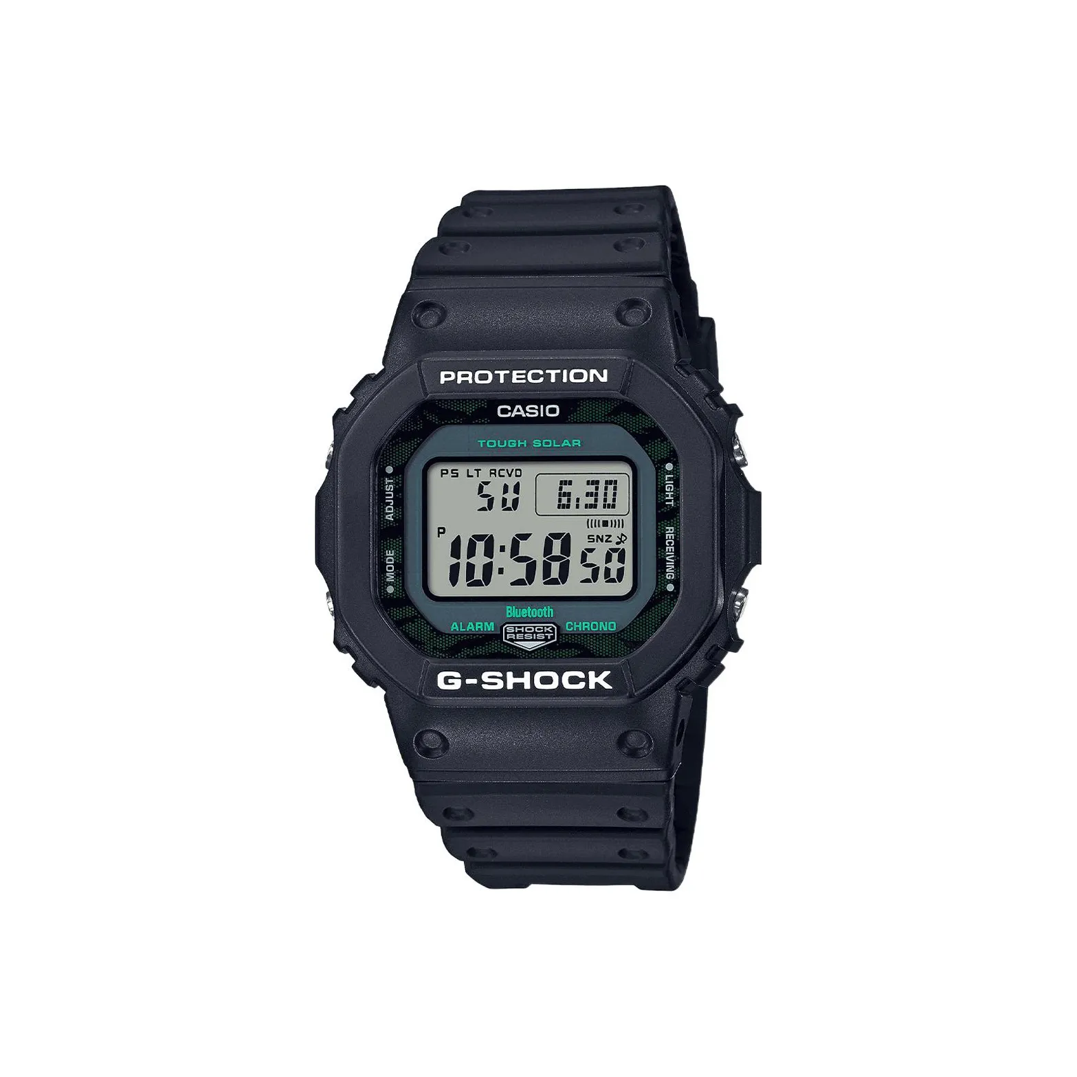 CASIO Солнечный Кварцевый Механизм Часы Мужские Черный Циферблат