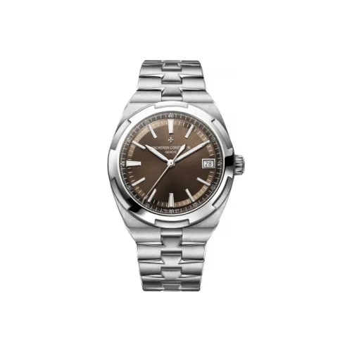 Vacheron Constantin Автоматический Механический Movement Мужские Часы Longitudinal и Lateral Collection OVERSEAS 41 мм Кофе