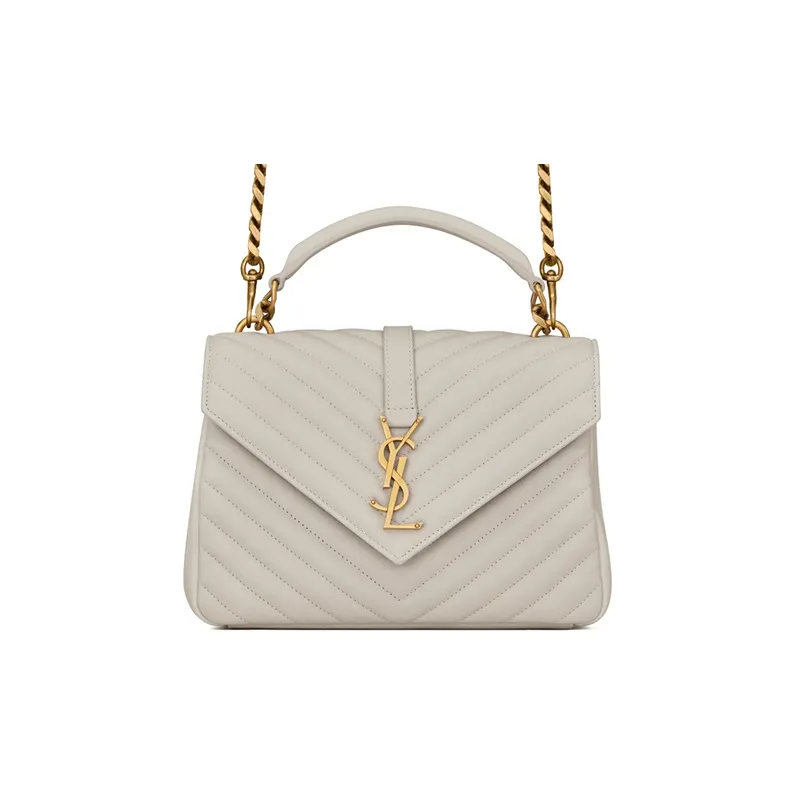 SAINT LAURENT College Quilted Medium Shoulder Bag