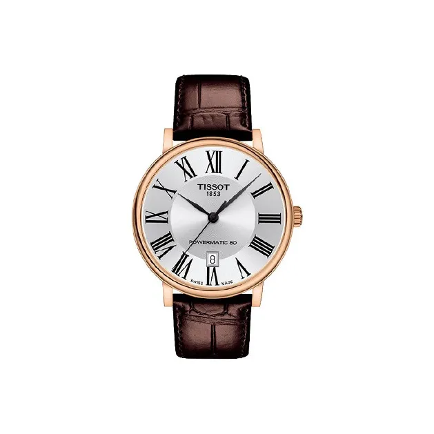 TISSOT Автоматический Механический Механизм Мужские Часы Carson Elite Series 40 мм Серебряные