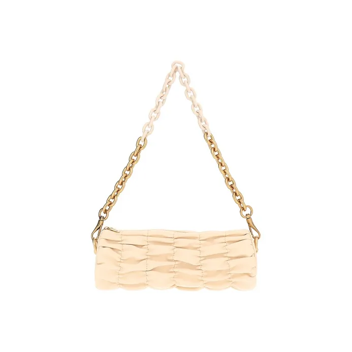 CHARLES KEITH ПУ (полиуретан) Ведрообразная сумка Сумка через плечо Маленькая Женская Бежевая Черная Сиреневая Светло-фиолетовая Розовая Оранжевая