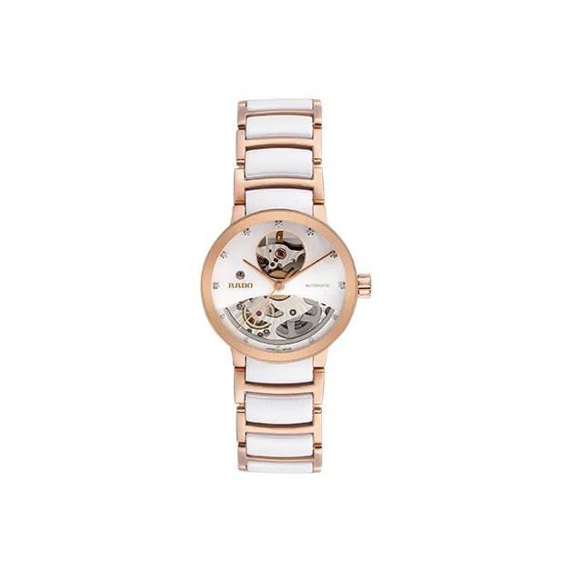 RADO Crystal Collection Automatic Mechanical Movement Women's Watch Watch 33mm 33mm White Dial