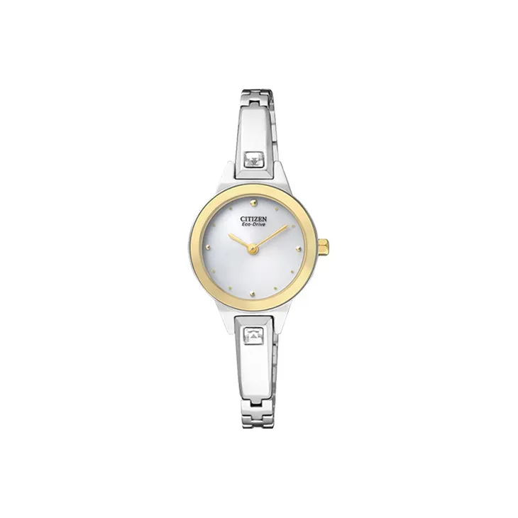 CITIZEN Ecology Drive Collection Светильник Кварцевый механизм Нержавеющая сталь Ремешок Часы 23,5 мм