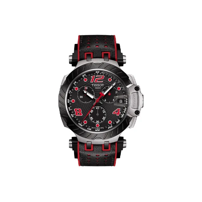 TISSOT Race Collection Кварцевый механизм Мужские часы Часы 43 мм Черный циферблат
