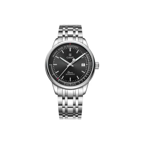 Codex Автоматический Механический Movement Унисекс Classic Collection Часы 40 мм Черные