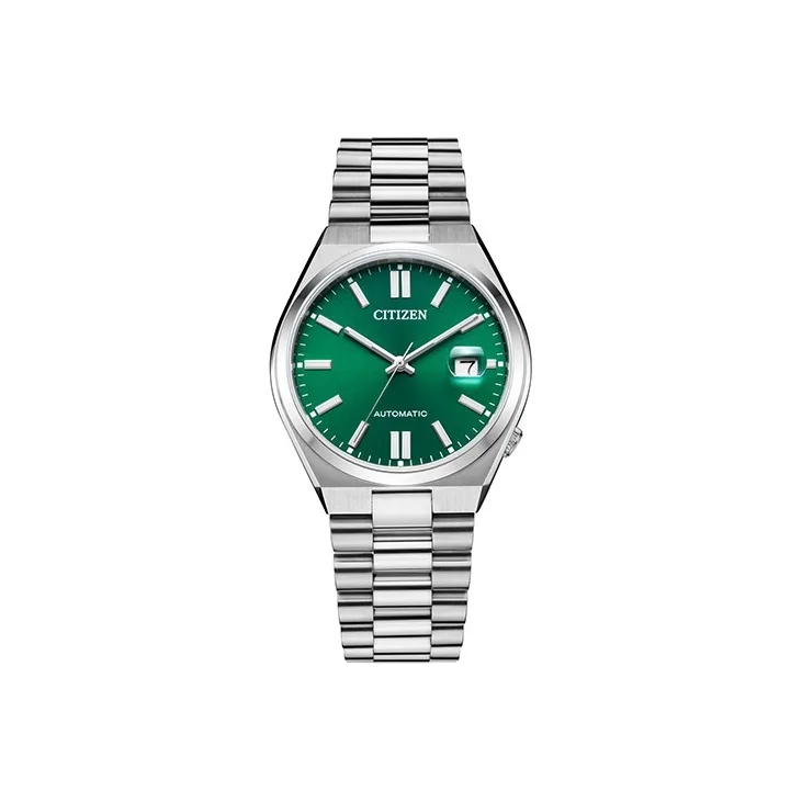 CITIZEN Mechanical Movement Stainless Steel Strap Watch Men's Watch Green Dial