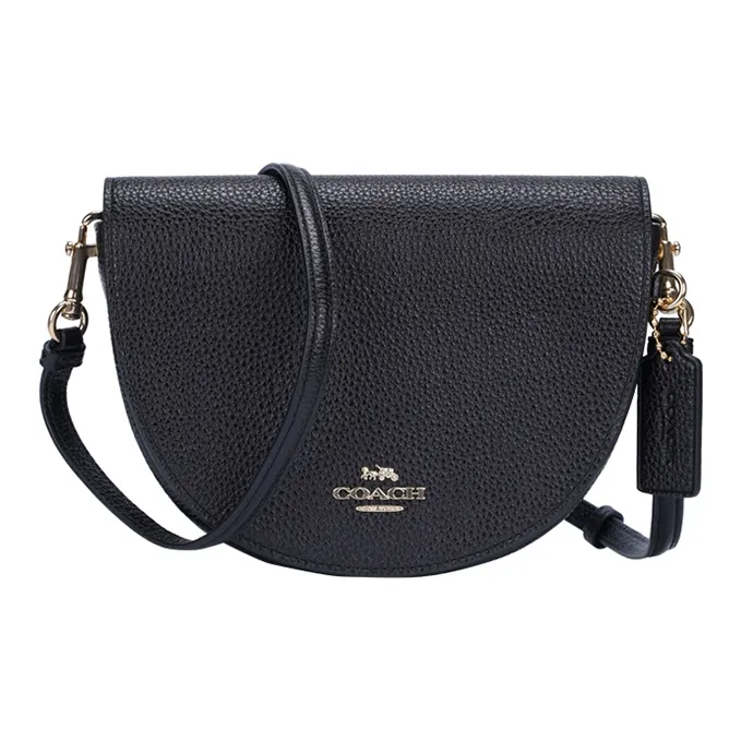 COACH Ellen Leather Shoulder Bag, Crossbody Bag Women's Black