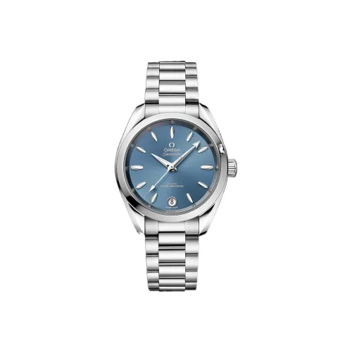 OMEGA Автоматический Механический Movement Женские Seahorse Collection Часы 34 мм Синие