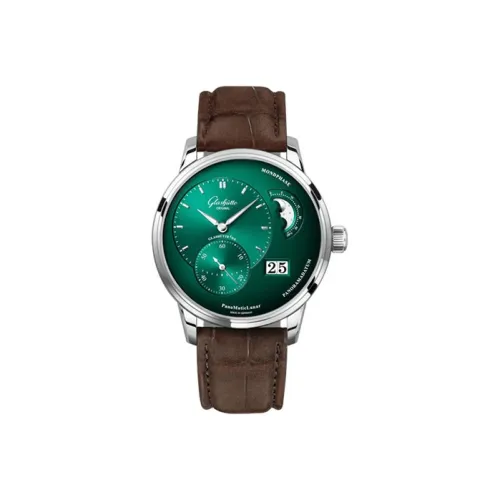 Glashütte Original Автоматический Механический Movement Мужские PANO Часы 40 мм Зеленые