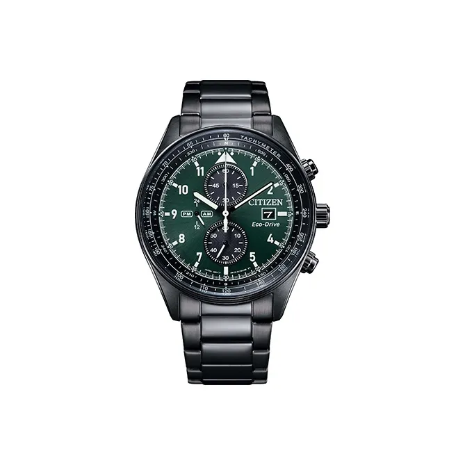 CITIZEN Светильник Кварцевый механизм Мужские Часы серии FUTURE FORCE 43мм*13мм Зеленый
