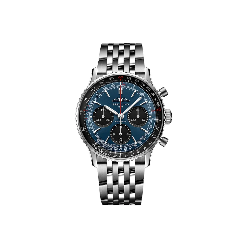 BREITLING Aviation Chronometer Automatic Mechanical Movement Men's Watches Watch 41mm Blue Dial